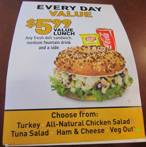 einstein bros lunch special menu