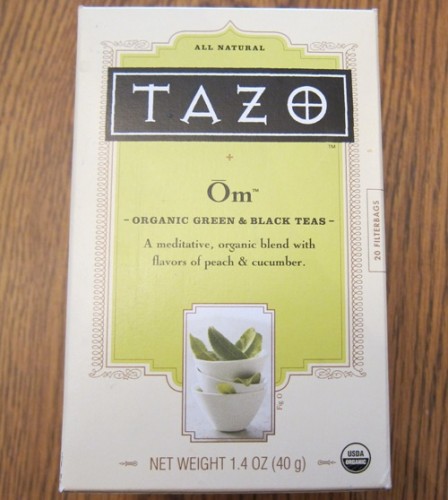 tazo om green and black tea