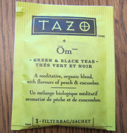 tazo om green tea teabag