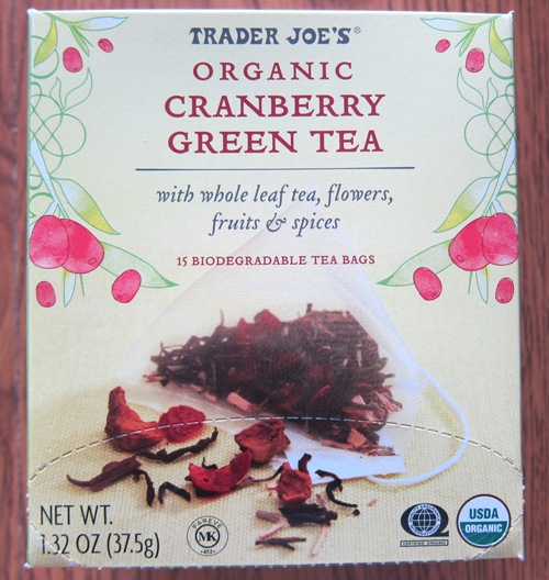 trader joe's organic cranberry green tea