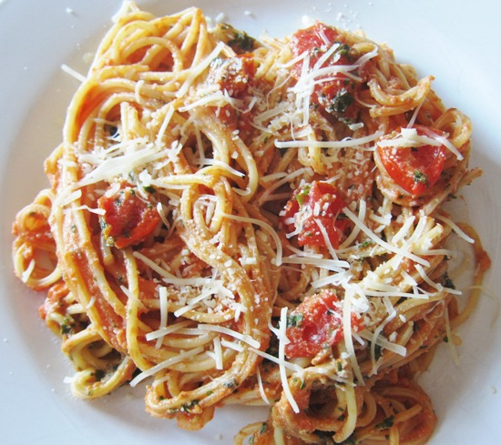 Pasta Recipe With Cherry Tomatoes And Ricotta Cheese