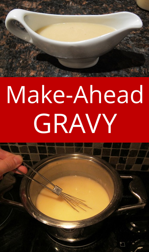Easy Make Ahead Gravy - makes holidays so much easier! This is the only gravy recipe I'll ever need! | MelanieCooks.com