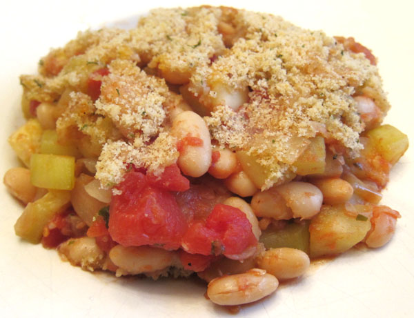 Baked Zucchini and White Bean Vegetarian Casserole Recipe