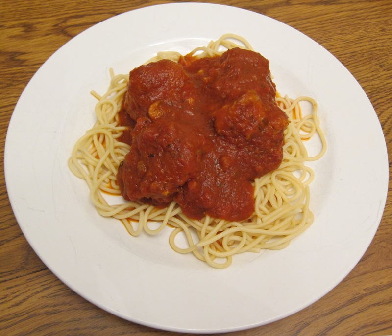 meatballs cooked from frozen in a crockpot