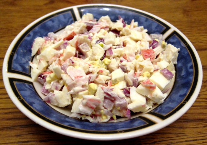 Crab Salad Recipe With Imitation Crab Or Canned Crab Meat