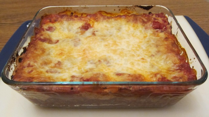 cooked frozen lasagna