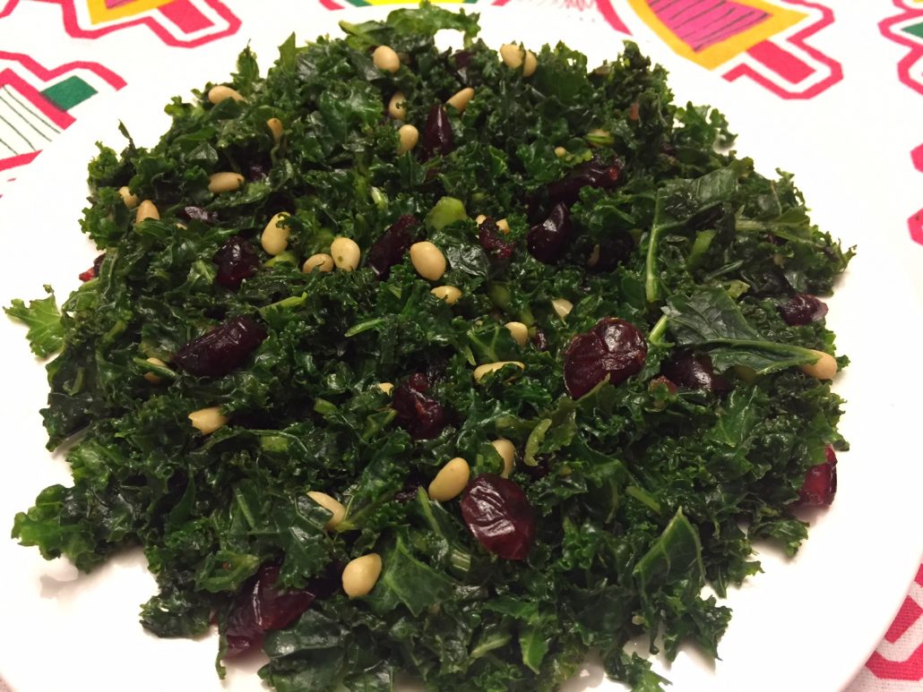 How To Make Kale Salad With Pine Nuts And Cranberries