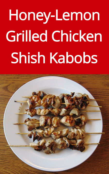 Grilled Chicken Shish Kabobs Recipe (from MelanieCooks.com)
