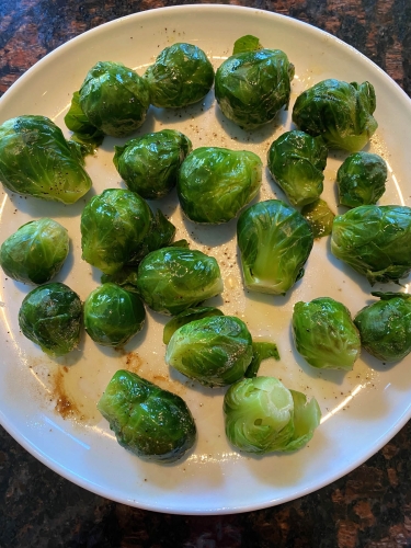 Microwave Brussels Sprouts