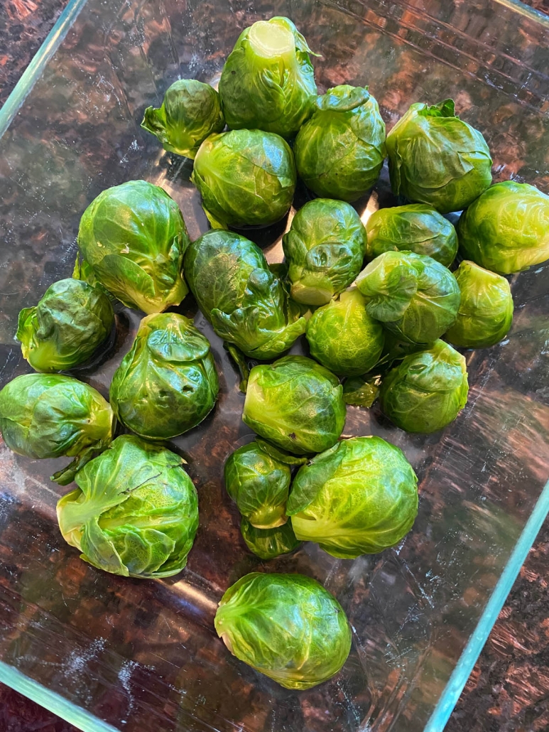 Microwave Steamed brussels sprouts recipe