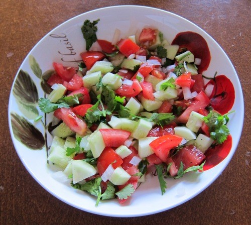 salad-tomatoes-cucumbers-onion-cilantro