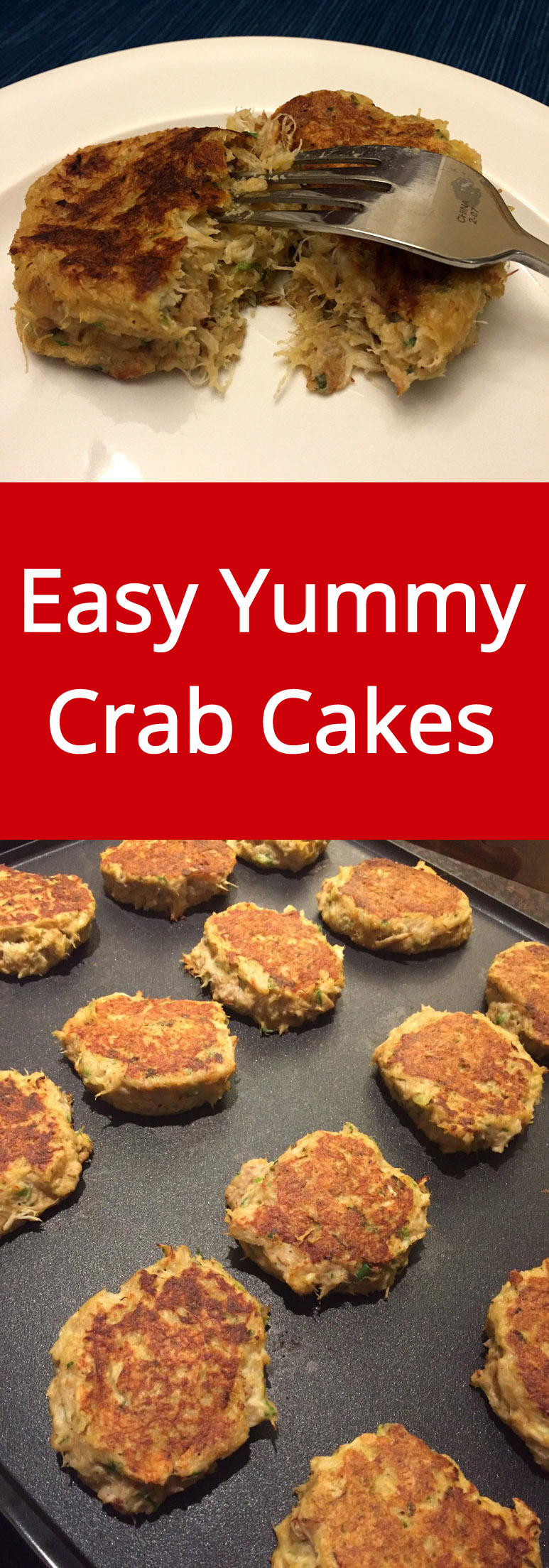 Easy Homemade Crab Cakes Recipe - so delicious, I love crab cakes! | MelanieCooks.com