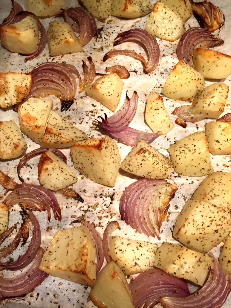 Roasted Potatoes With Onions Recipe