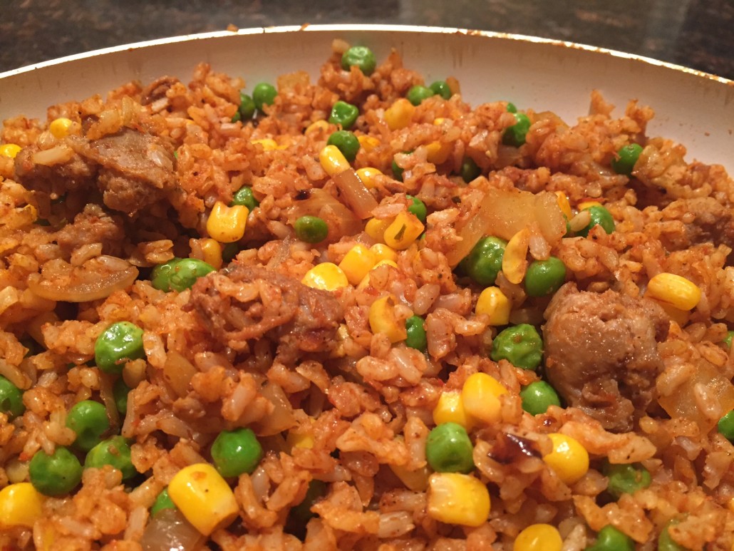 Sausage Vegetable Rice Jambalaya Stir Fry