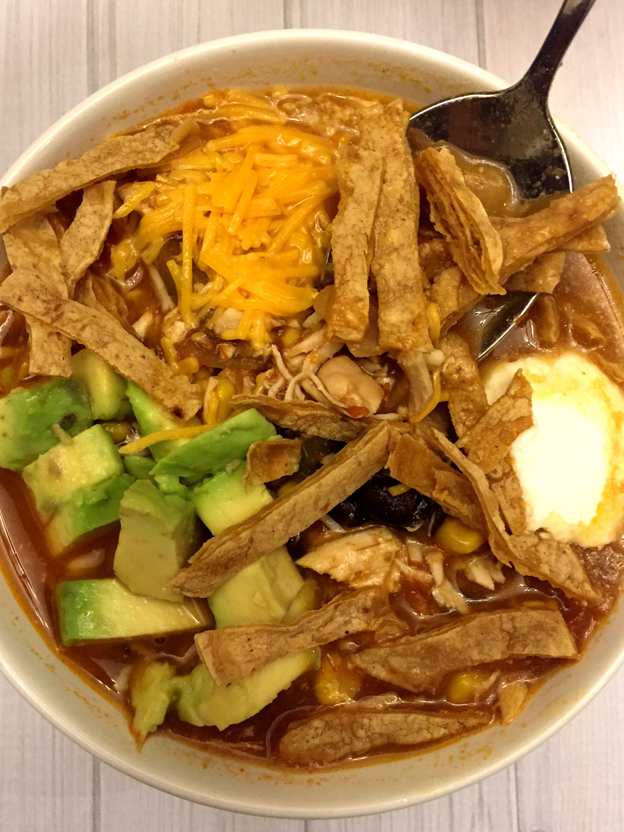 Slow Cooker Chicken Tortilla Soup: No Precooking