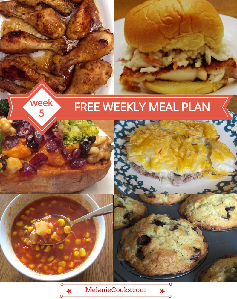 Free Weekly Meal Plans - Week 5 Menu