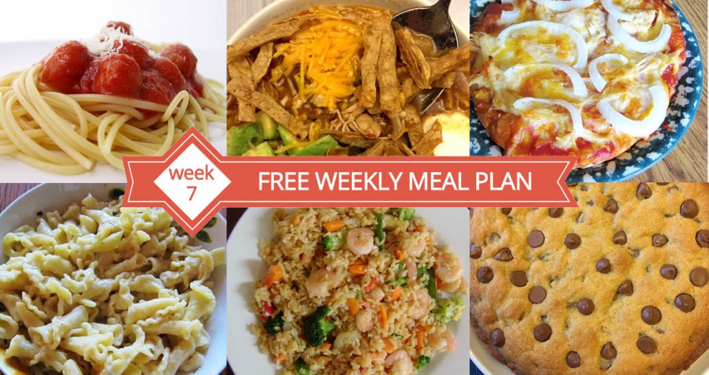 Free Weekly Meal Plan - Menu For Week 7