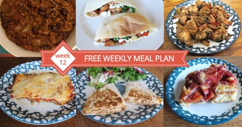 Free Weekly Meal Plans - Week 12