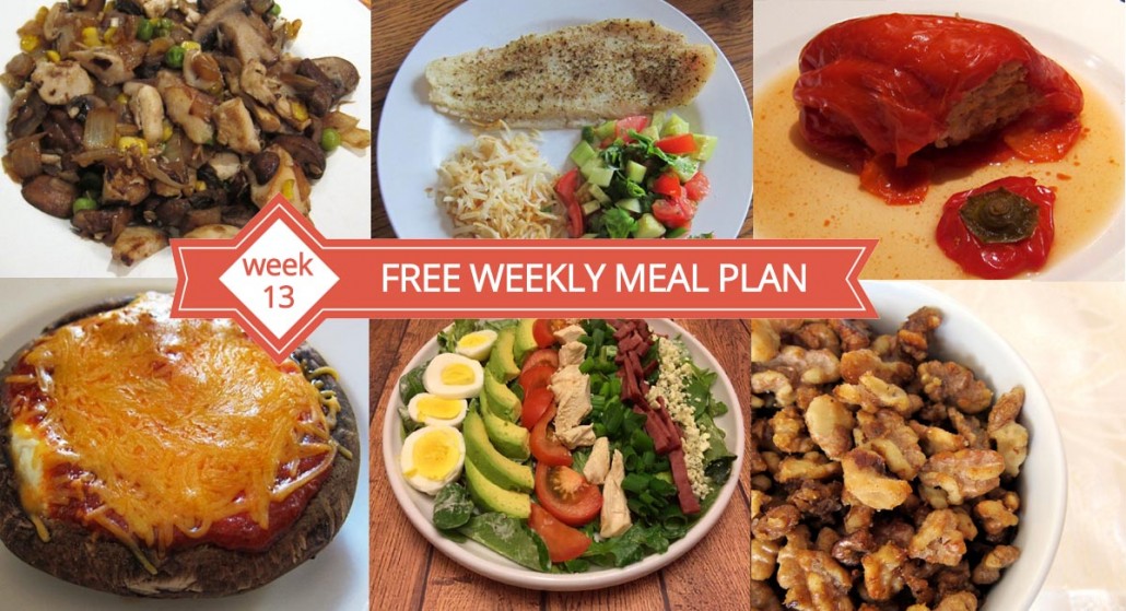 Free Weekly Menu Plan - Dinner Ideas Week 13