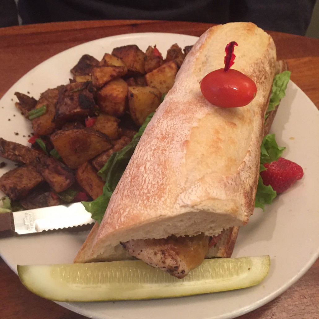 Jerk Chicken Sandwich at M Henry Cafe Chicago