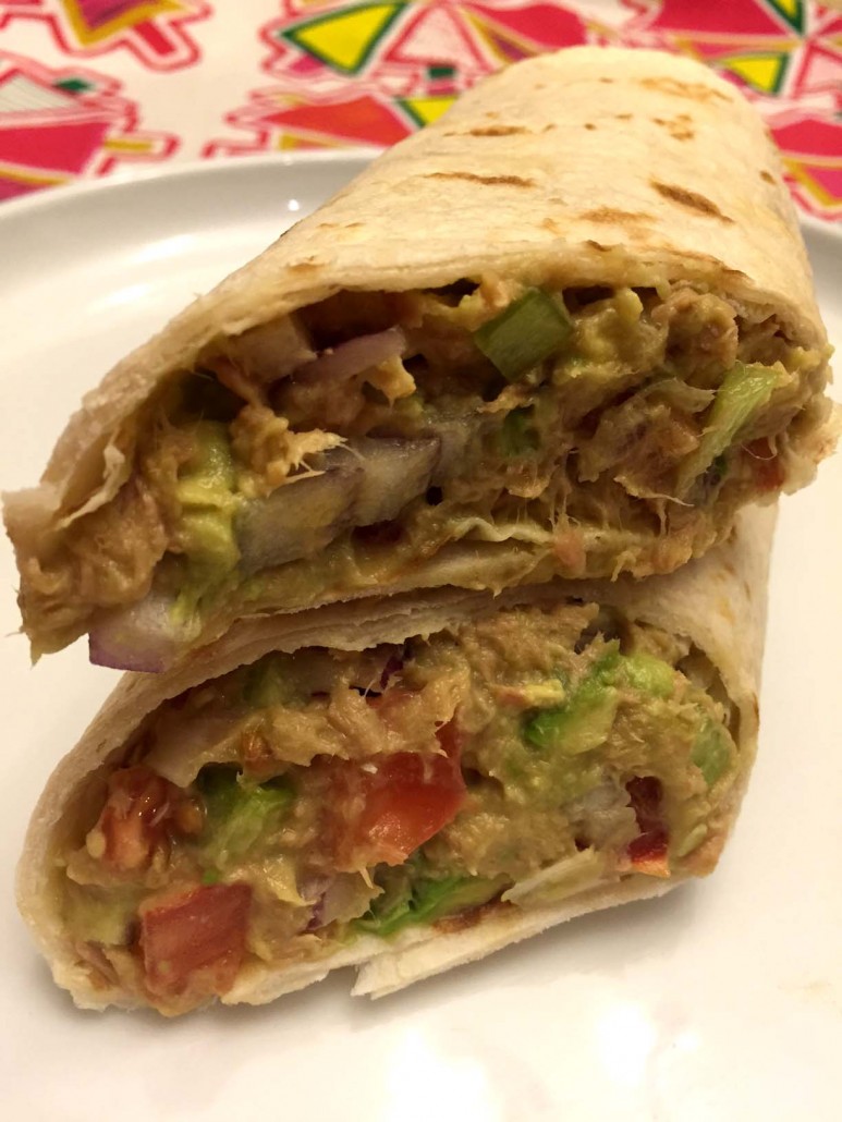 Low Carb Tuna Avocado Wrap