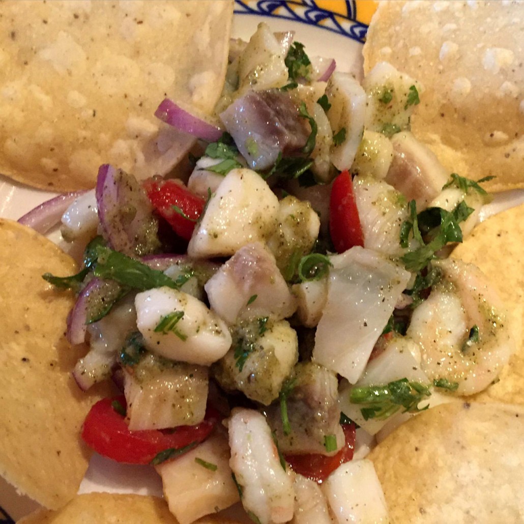 Ceviche at Uncle Julio's restaurant