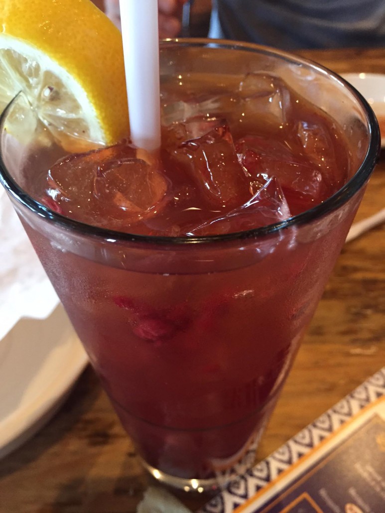 Raspberry Ice Tea at Uncle Julio's restaurant