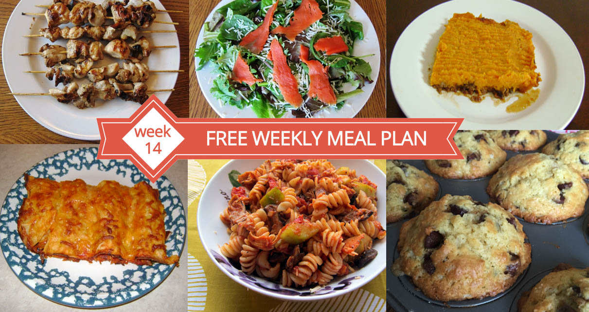 FREE Weekly Meal Plan With Easy Recipes – Week 14