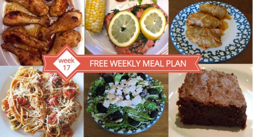 Free Weekly Menu Plan - Week 17 Recipes