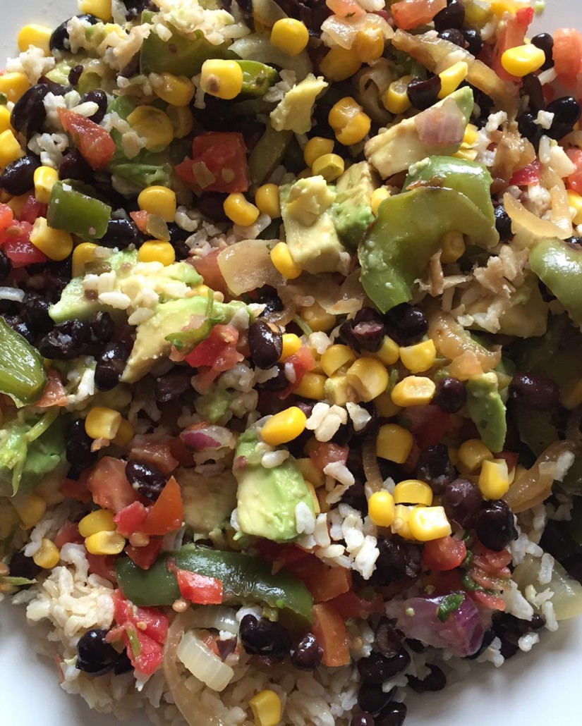 Homemade Chipotle Veggie Burrito Bowl