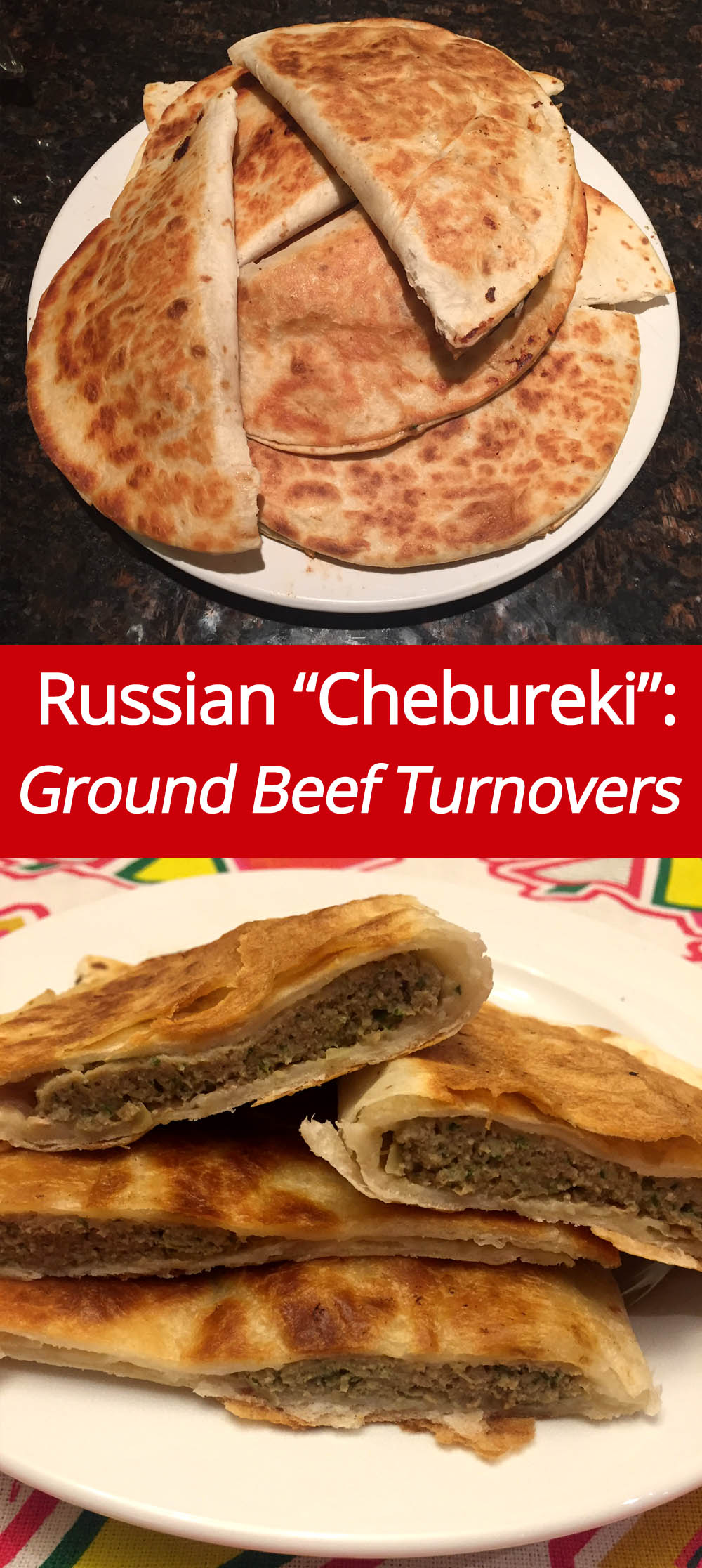 Russian Chebureki Recipe - Ground Beef Turnovers!