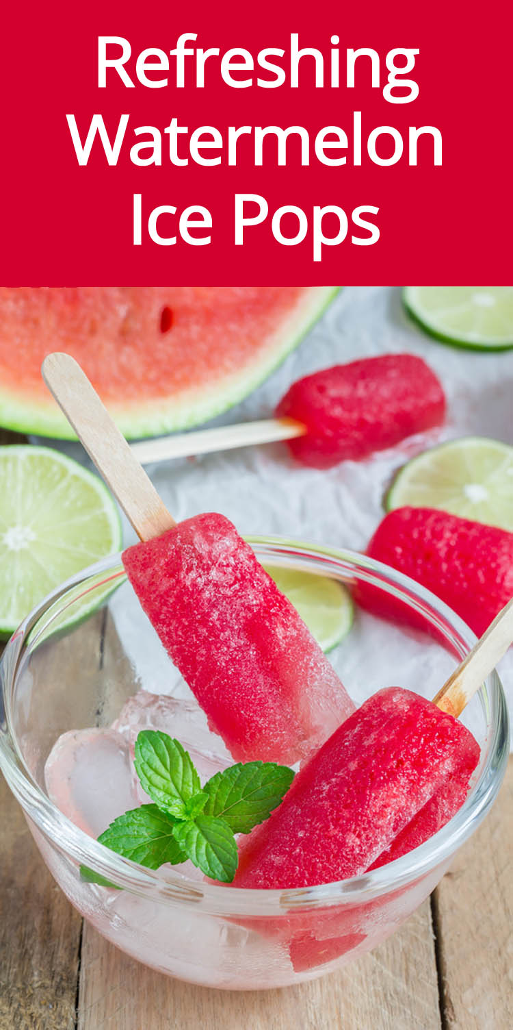 Watermelon Lime Popsicles Recipes - Homemade Healthy Frozen Ice Pops!