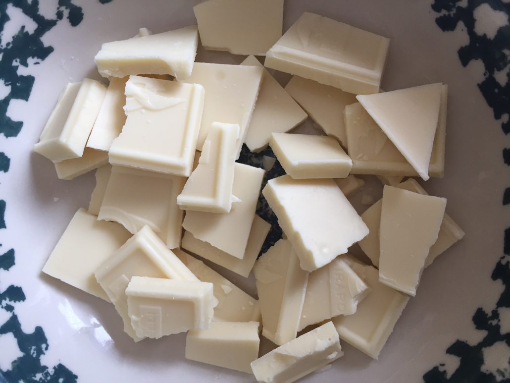 White Chocolate for 4th of July Dessert