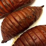 Hasselback (Accordion) Baked Sweet Potatoes (Paleo)