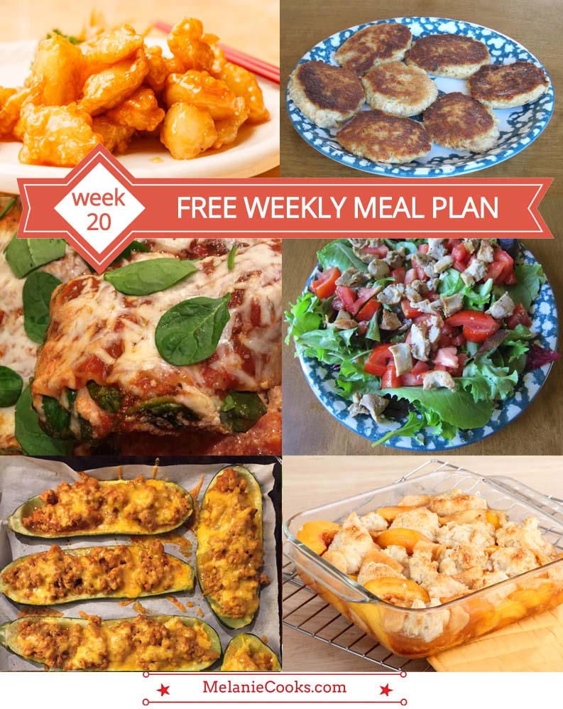 FREE Weekly Meal Plan - Easy Recipes (Week 20)