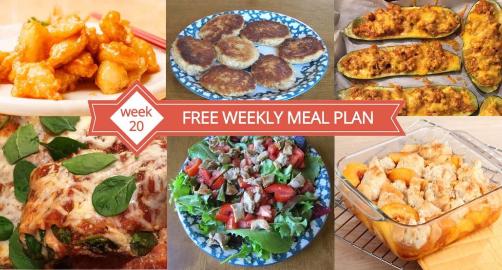Free Weekly Menu Plan With Recipes And Shopping List
