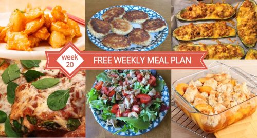 Free Weekly Menu Plan With Recipes And Shopping List