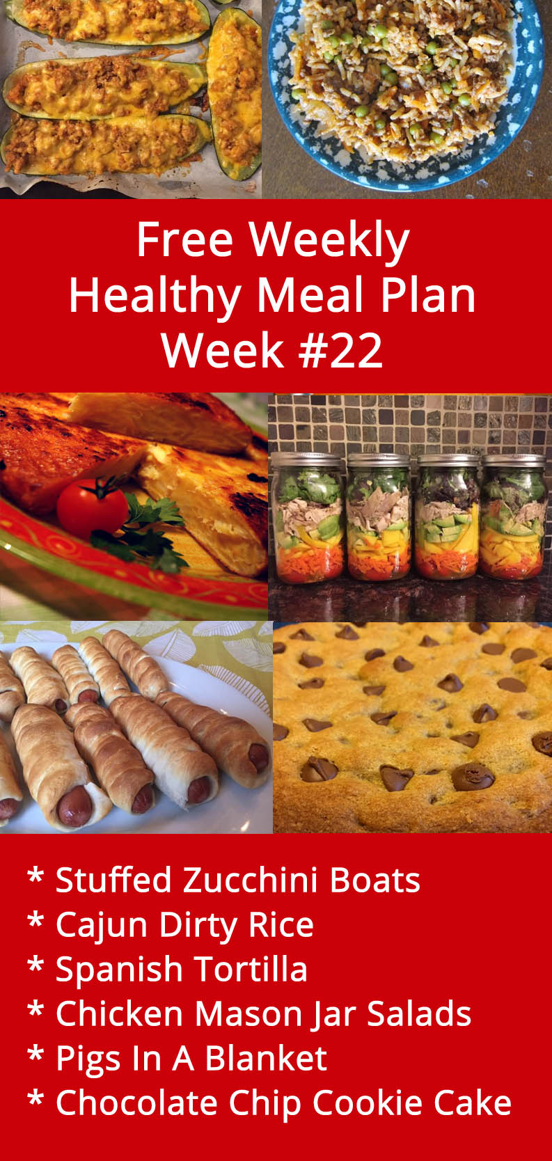 Free Weekly Healthy Family Meal Plan - Week 22 Menu