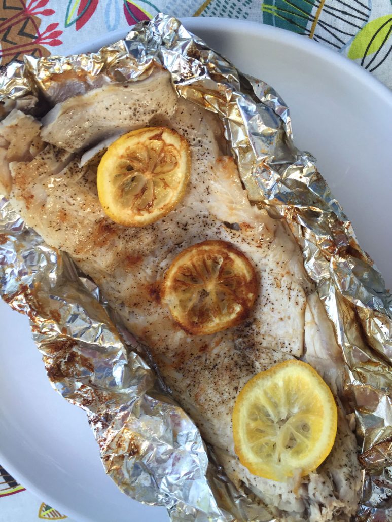 Baked Fish With Lemon In Foil