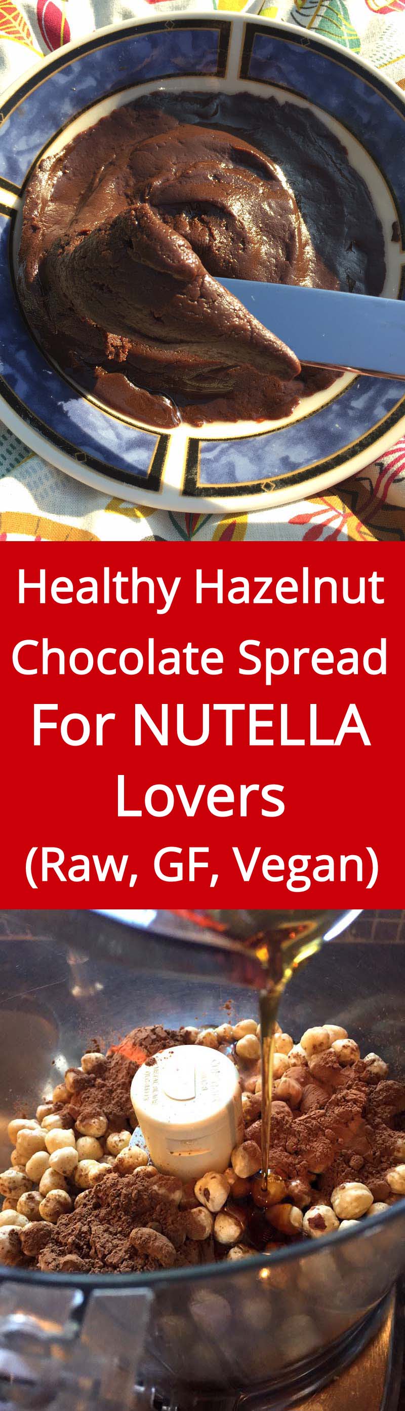 Healthy Homemade Nutella-like Recipe - AMAZING Chocolate Hazelnut Spread - raw, vegan, all-natural, with sugar-free option! If you love Nutella as much as I do, you NEED this recipe! | MelanieCooks.com