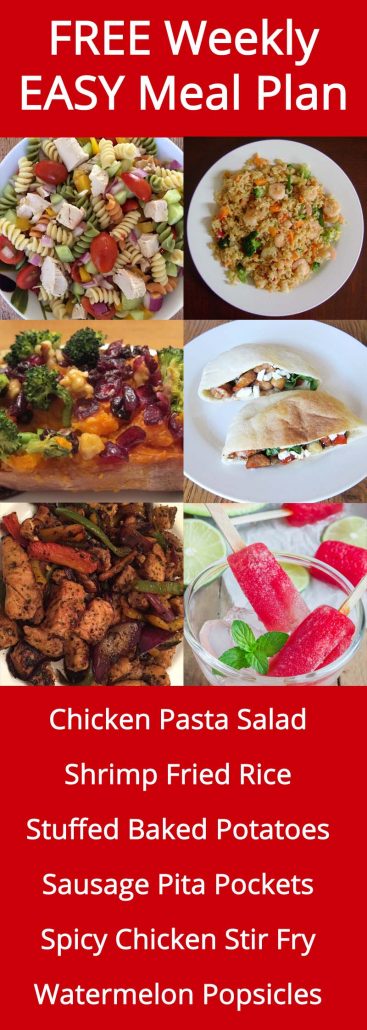 FREE Weekly Easy Meal Plan - Week 27 Recipes