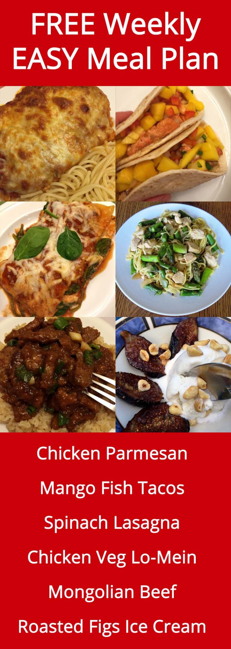 Free Weekly Meal Plan – Week 29 Easy Recipes & Dinner Ideas