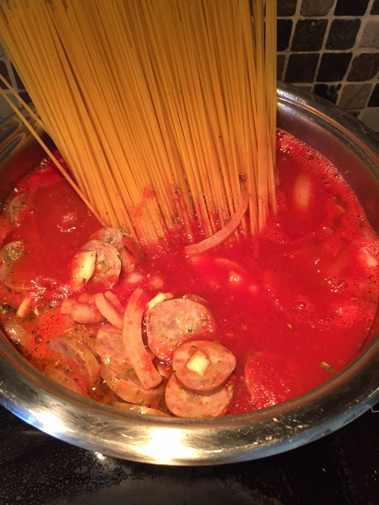 How To Make One-Pot Sausage Pasta - Step 7