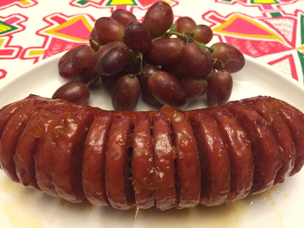 Baked Glazed Summer Sausage