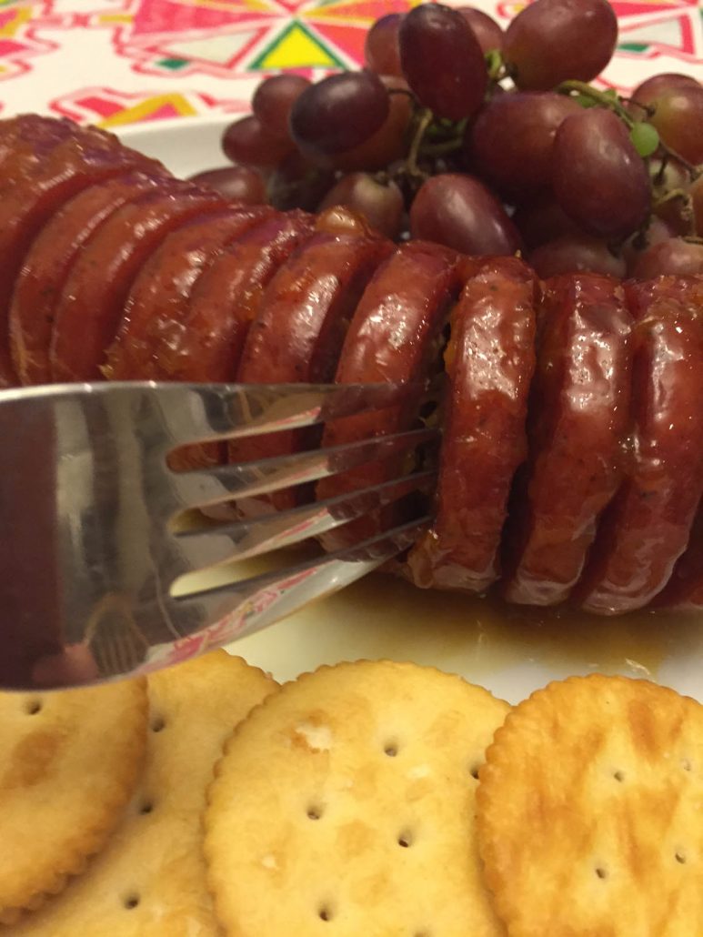 Apricot Mustard Glazed Summer Sausage Recipe