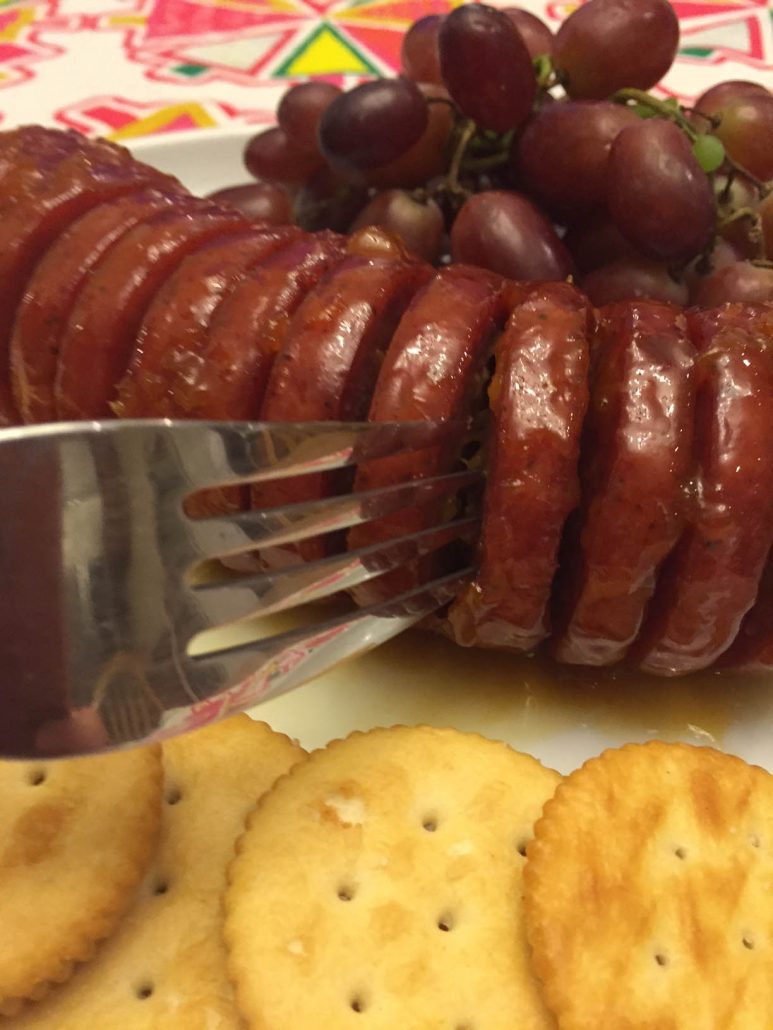 Apricot Mustard Glazed Summer Sausage Recipe