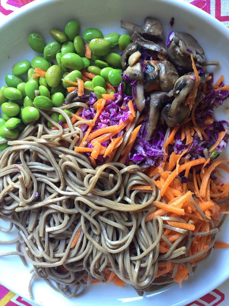 Japanese Soba Noodle Bowl Mason Jar Salad (Vegan, Gluten-Free)