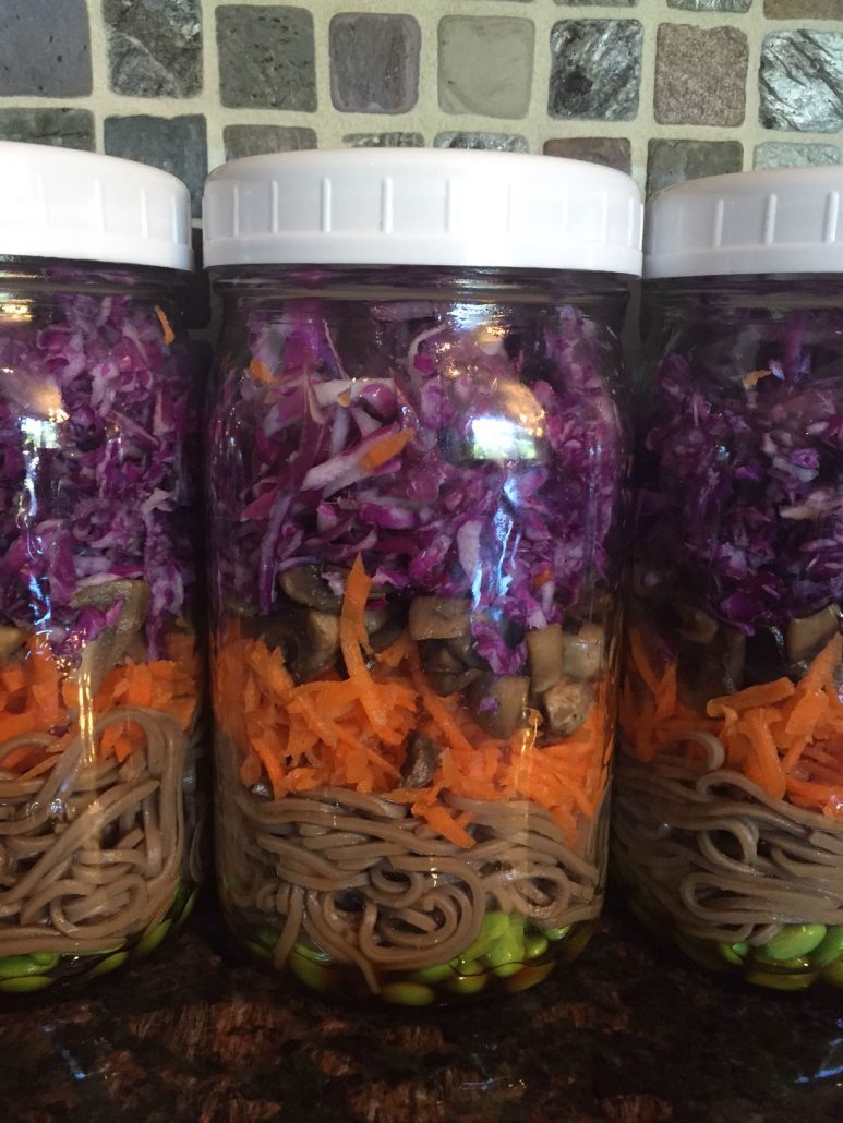 Vegan Soba Noodles Mason Jar Salad