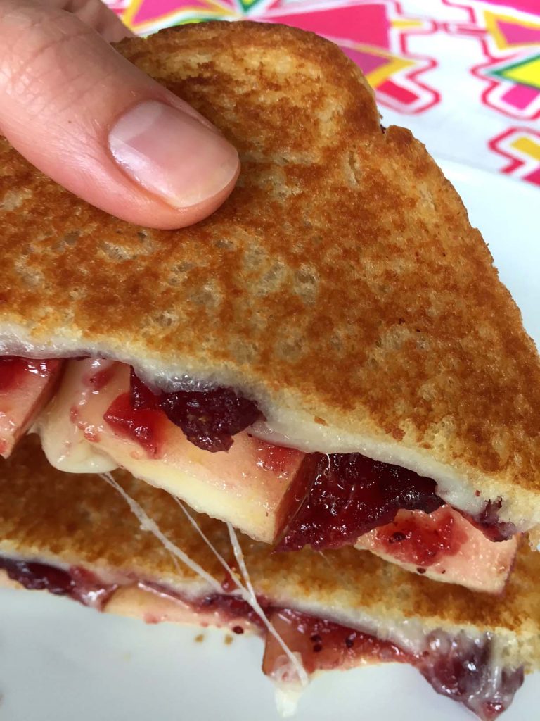 Apple Cranberry Grilled Cheese Sandwich Recipe