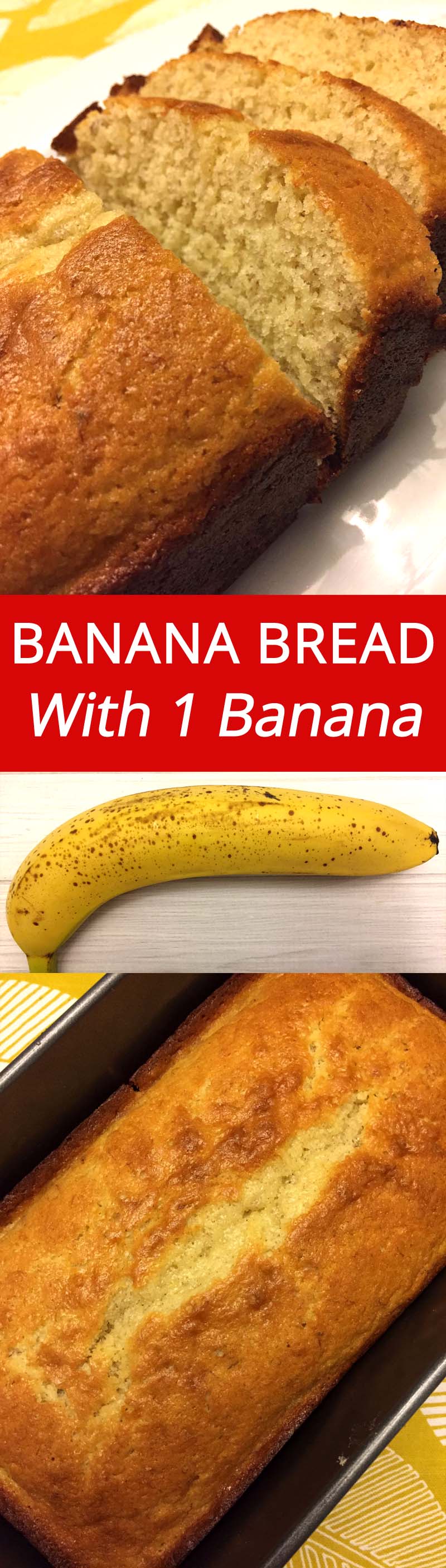 Banana Bread Recipe With One Banana – Melanie Cooks